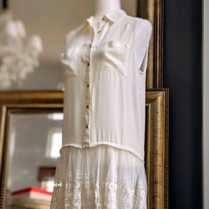 Ivory Shirt Summer Dress
